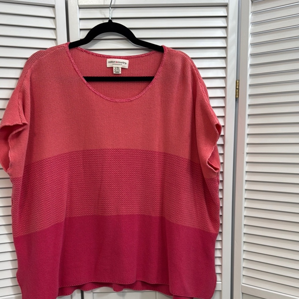 Women's Pink Gradient Top